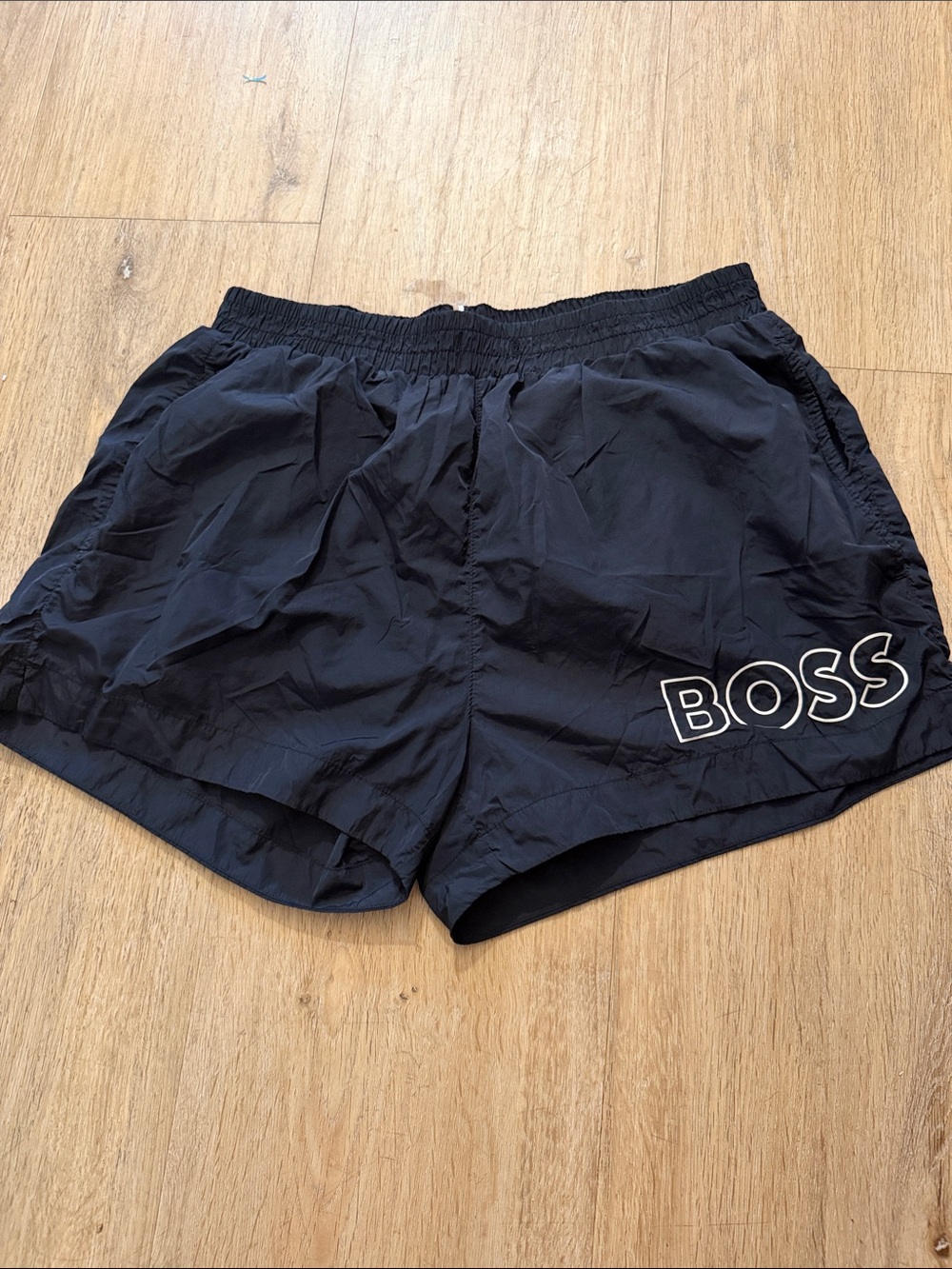 Boss Black Women Logo Athletic Shorts